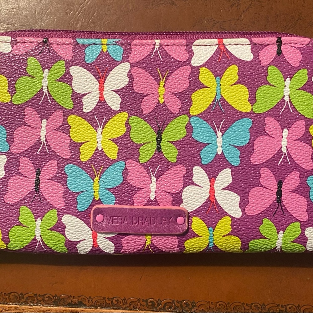 Vera Bradley Flutterby travel set